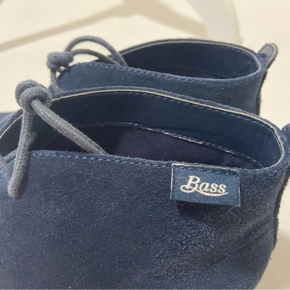 Bass Blue Suede Leather Woman's Ankle Boot / Chukka   Size 8.5 M - Picture 4 of 15